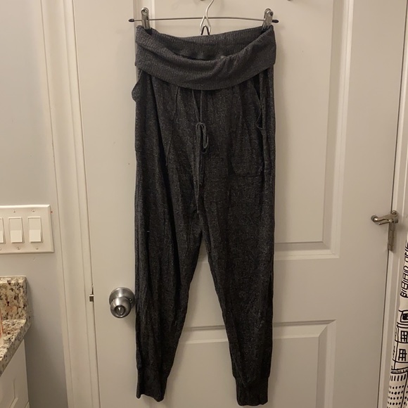 Aerie cozy jogger fold over sweat pants small grey - Picture 4 of 4